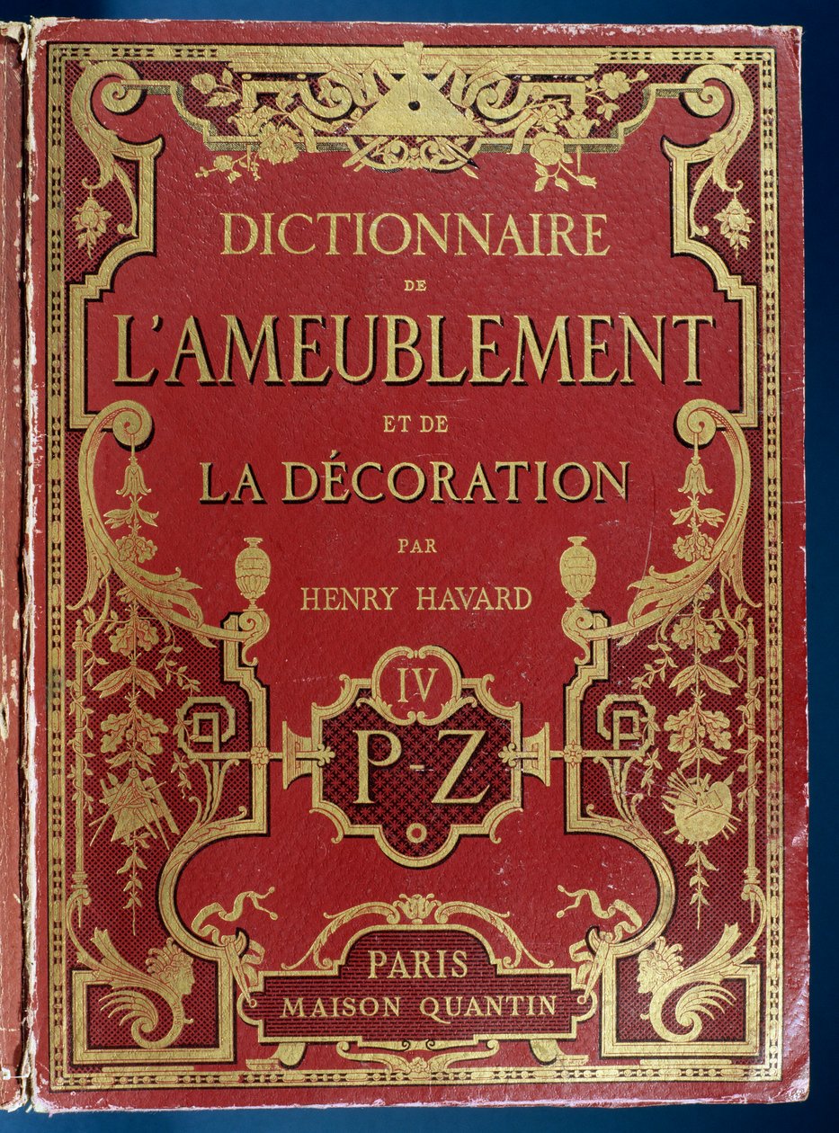 Cover of Dictionary of Furniture and Decoration by French School