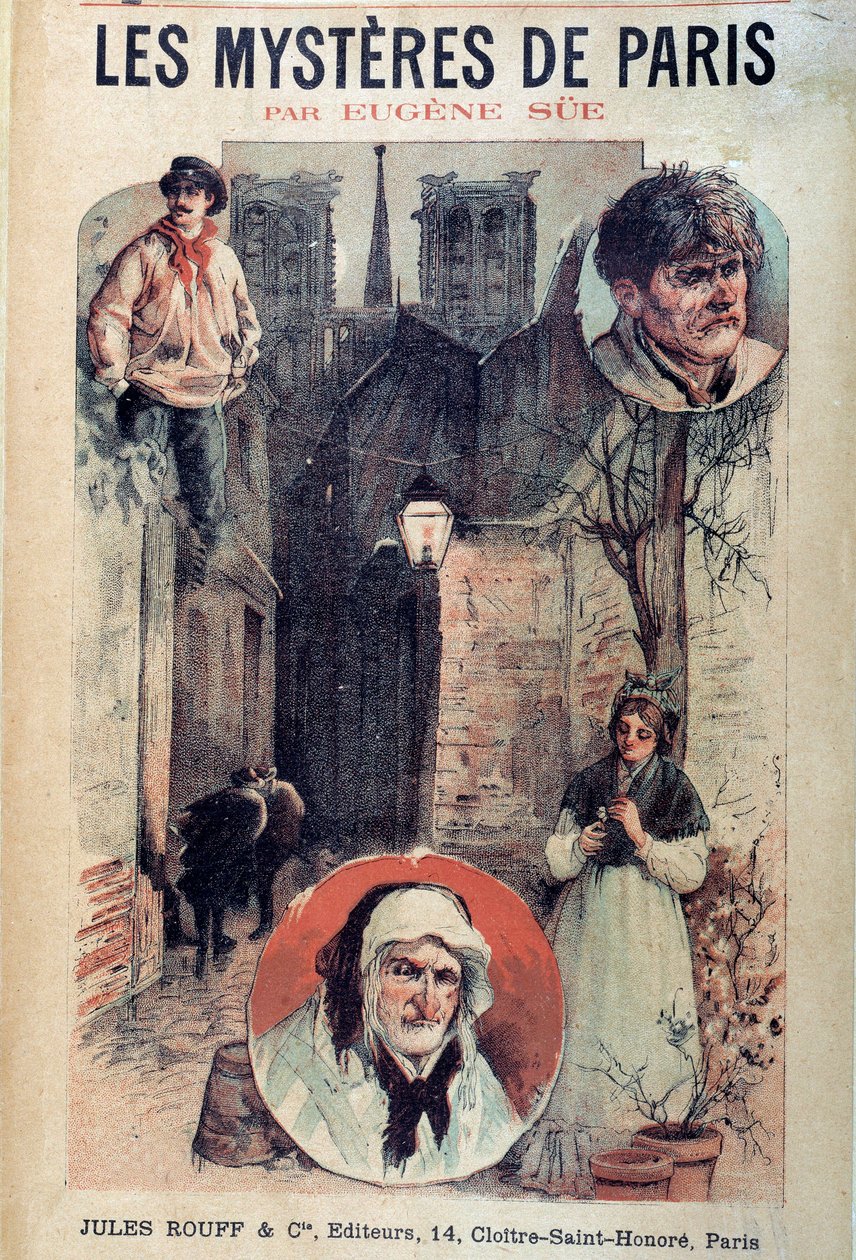 Cover of Les Mysteres de Paris by Eugene Sue by French School