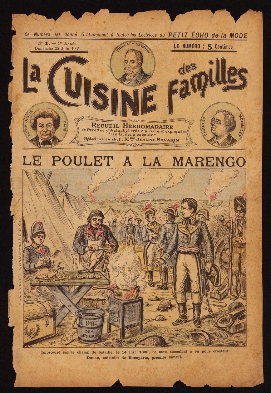 Creation of Chicken Marengo by French School
