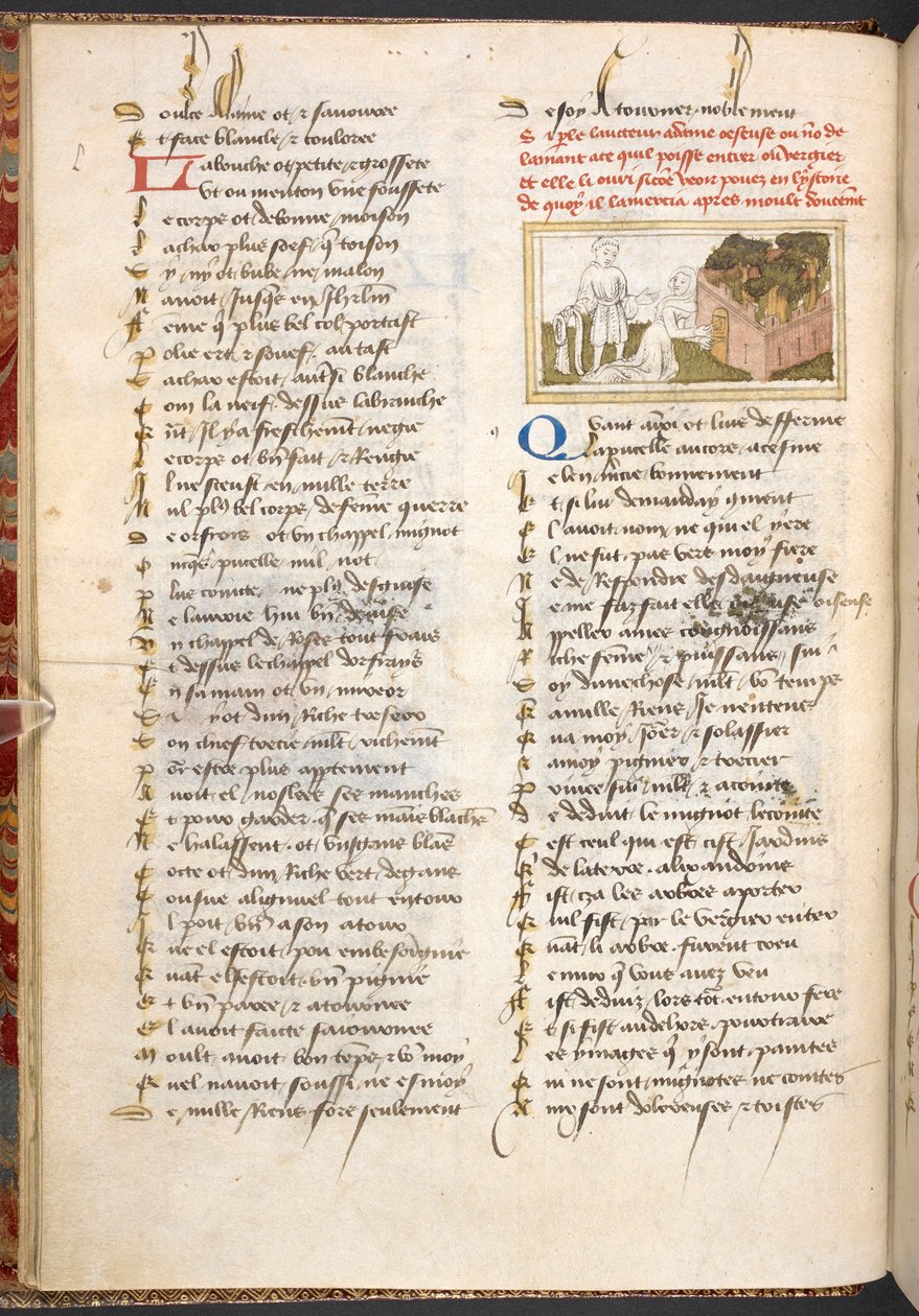 Dame Oiseuse Admitting the Lover through the Doors in the Garden of Pleasures, from 