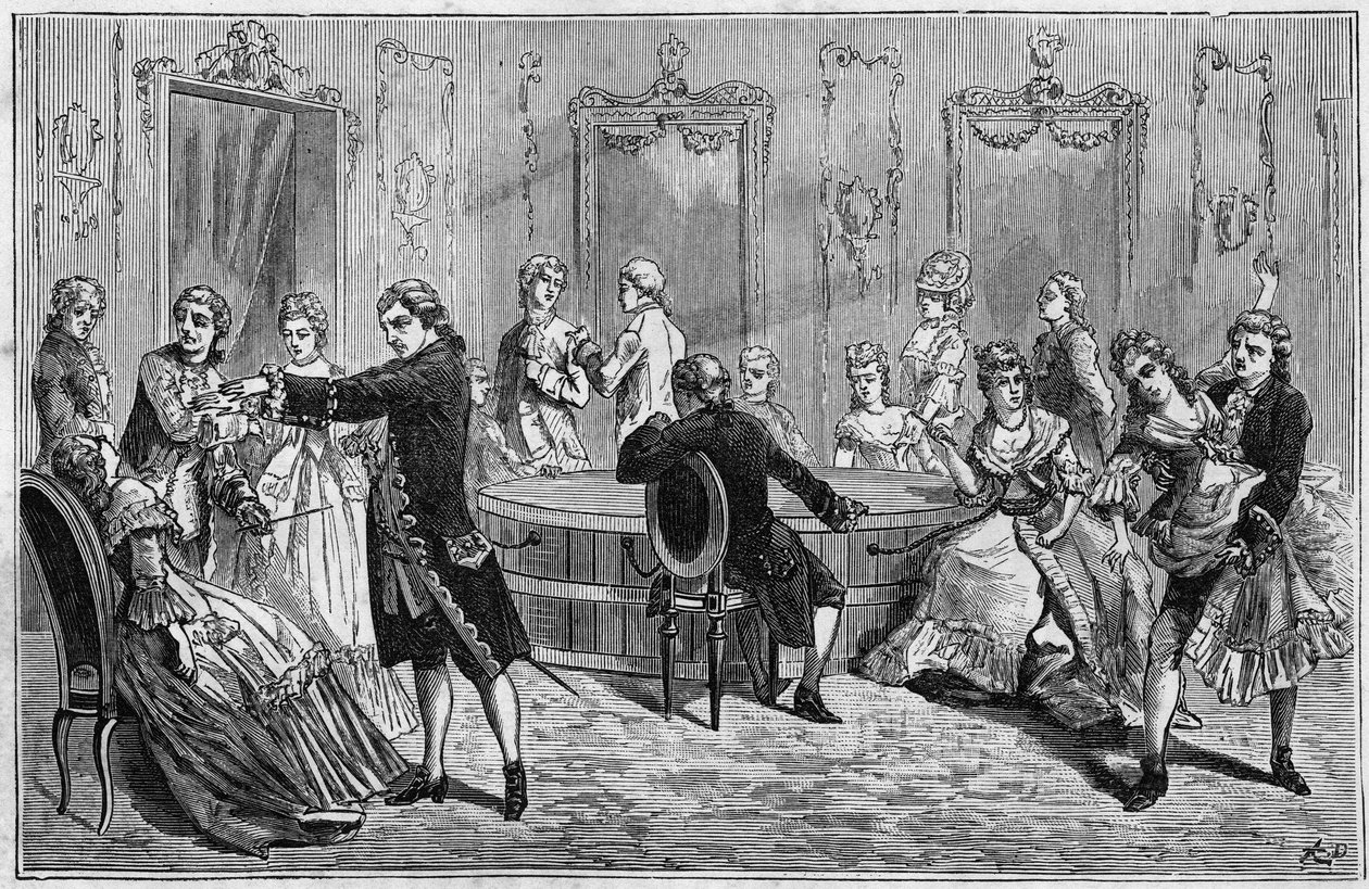 Demonstration by Frederic Antoine Mesmer (Franz Anton Mesmer) by French School