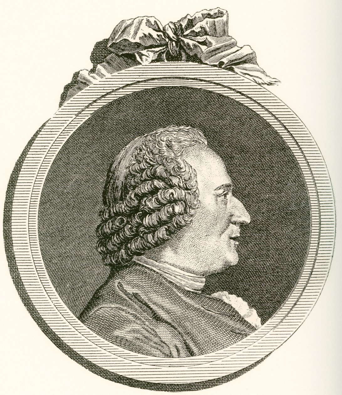 Denis Diderot, 1713-1784. French philosopher, art critic and writer. From Les Heures Libres published 1908 by French School