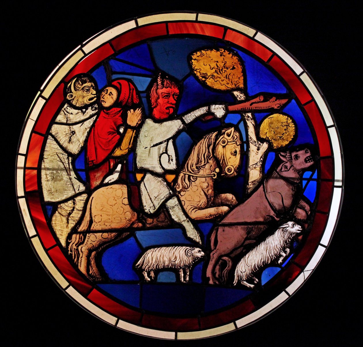 Job Losing His Flock (Bay D) by French School