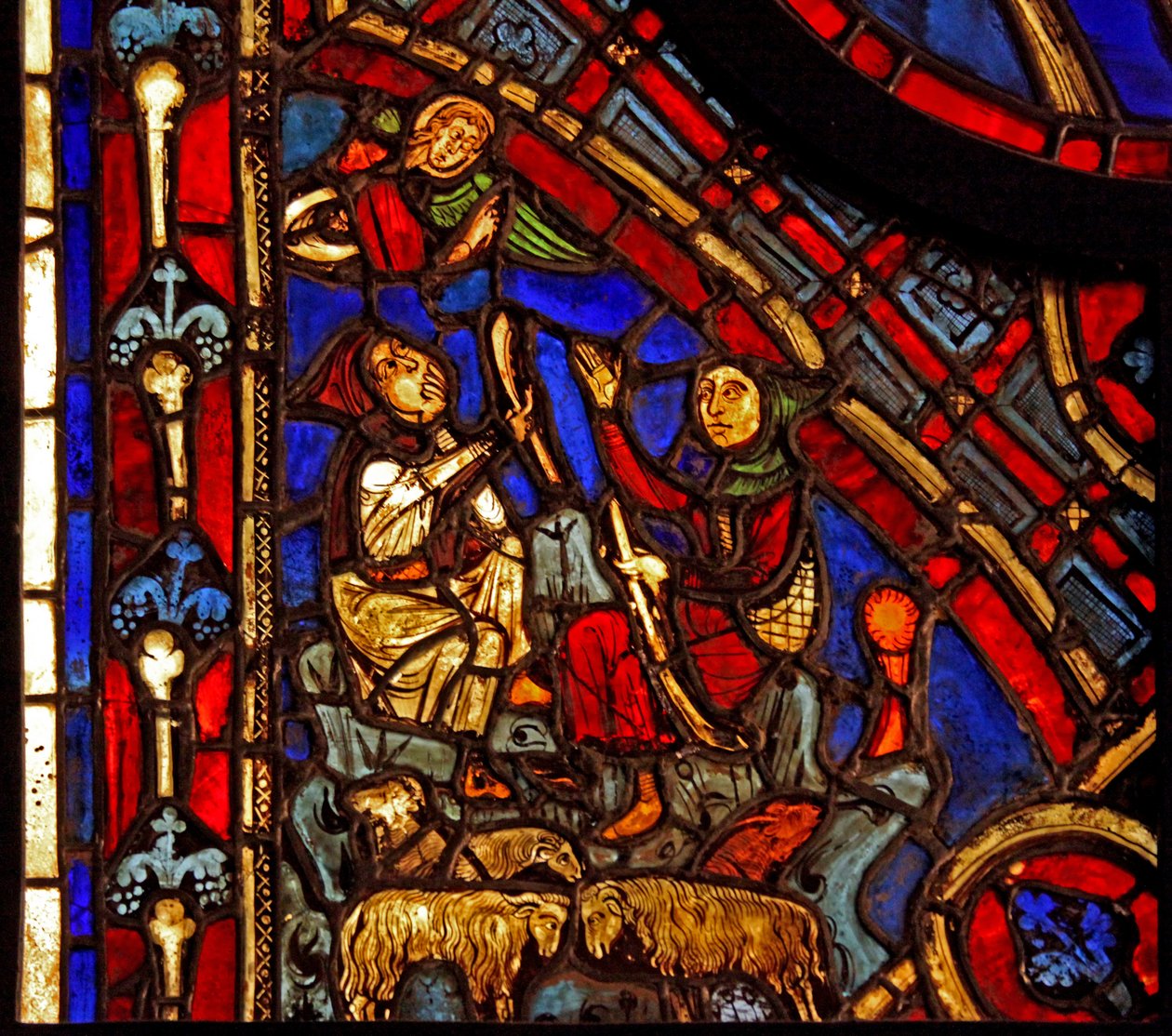 The Annunciation to the Shepherds (ex Varennes-Jarcy - originally from the Abbey de Gercy?) by French School
