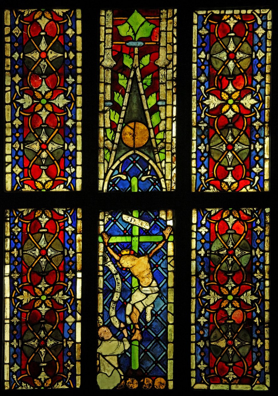The Crucifixion, originally from the church of the St Franciscans in Colmar? by French School