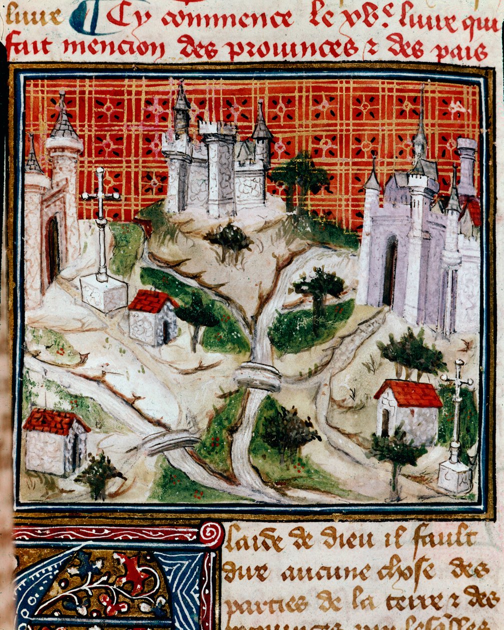 Of Provinces and Countries, Presentation of the Volume Referring to Territories and History of Provinces and Countries. Miniature Taken from 