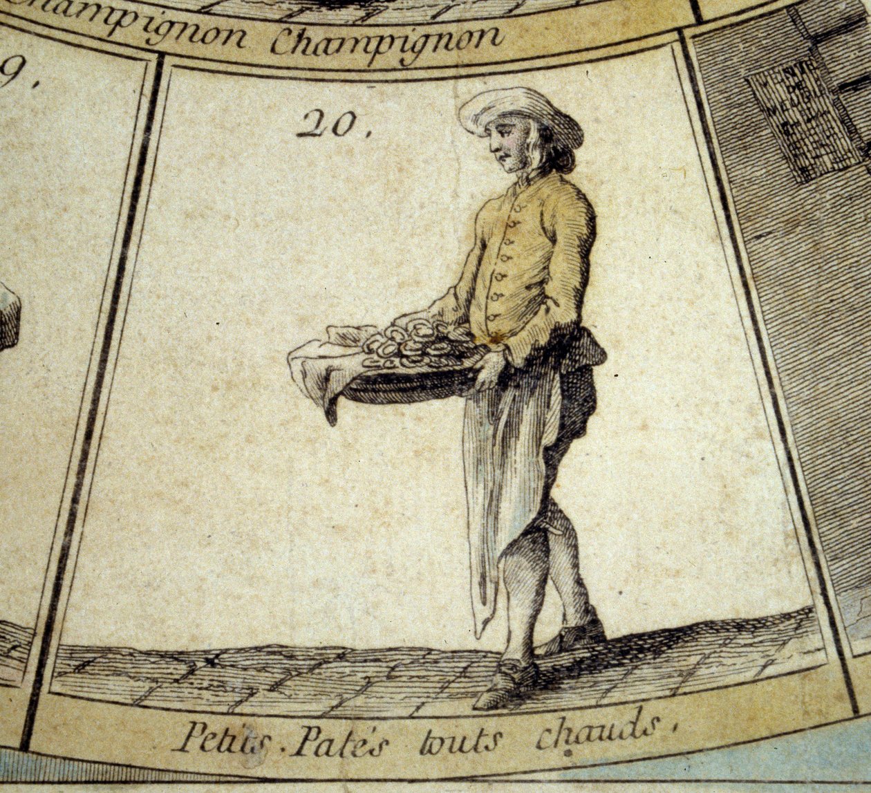 Merchant of Hot Little Pasta (Detail) by French School