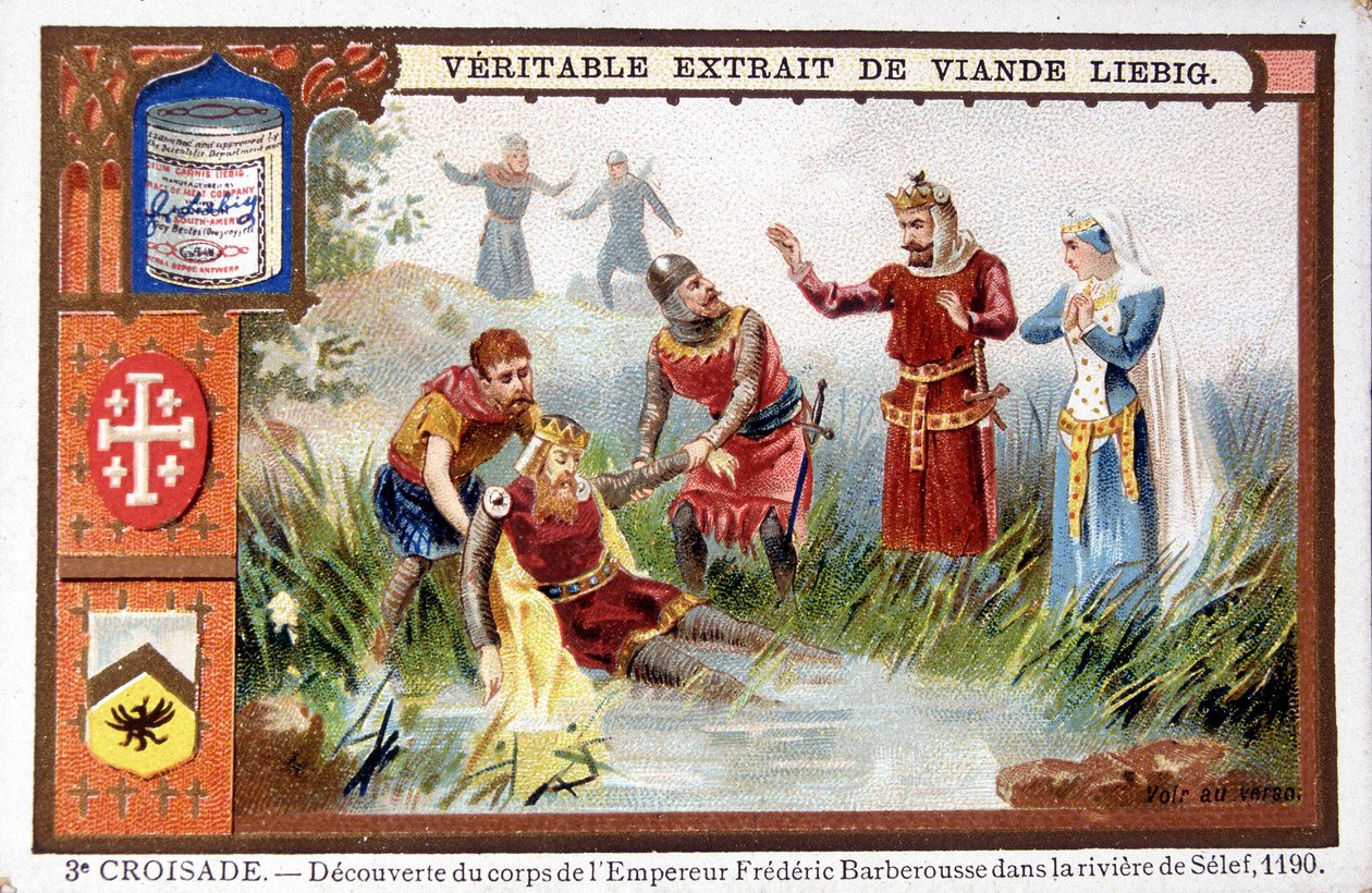Discovery of the body of Frederick Barbarossa in the Selef River by French School