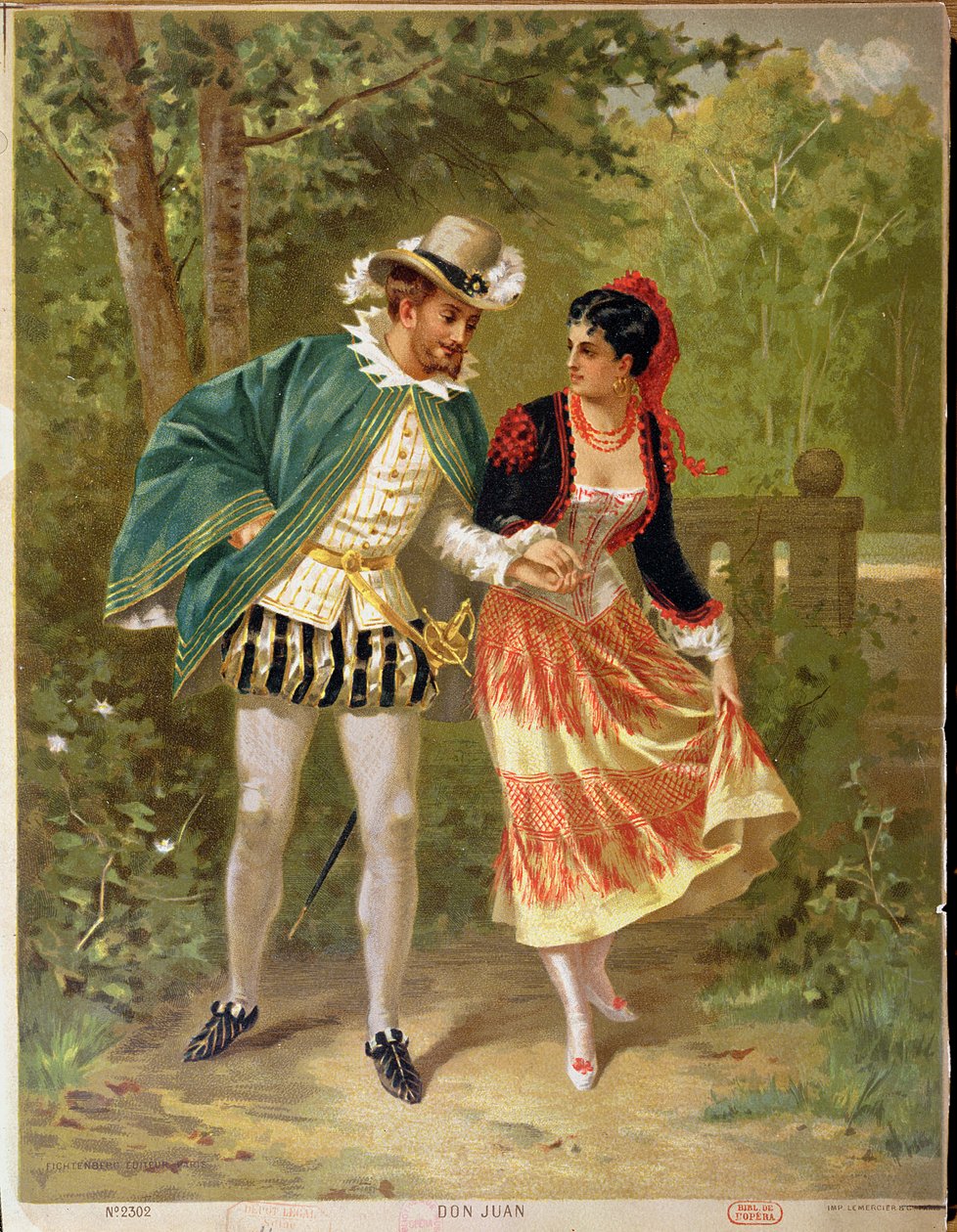 Don Juan, Scene Illustrating the Opera Don Giovanni by Wolfgang Amadeus Mozart (1756-91), 1879 by French School