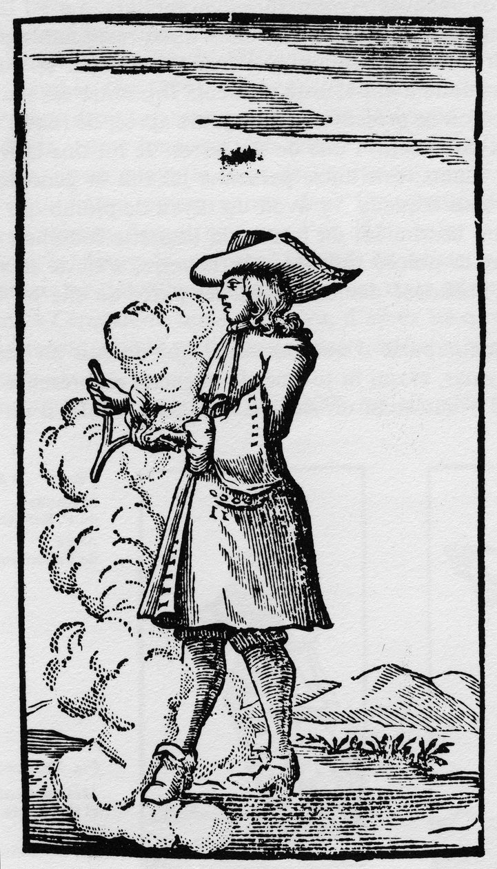 Dowser with Deflecting Divining Rod - Rhabdomancy - Explanation of the Baguette in 