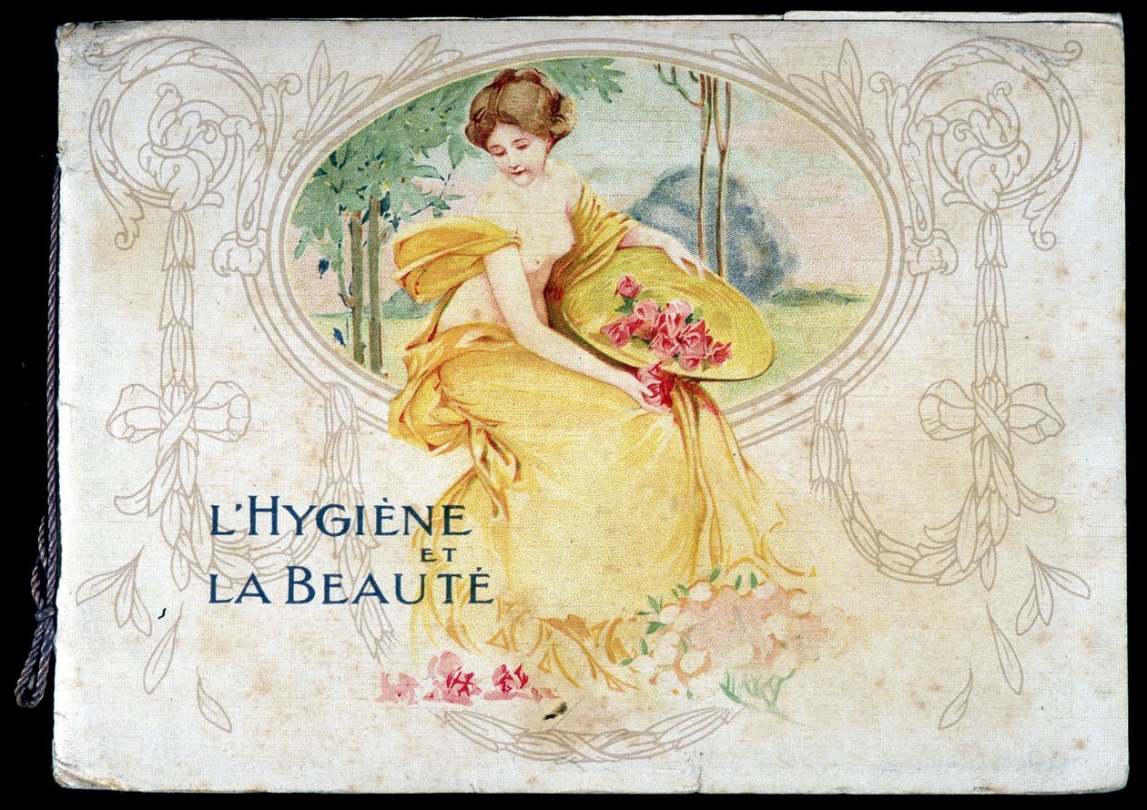 Drawing Depicting a Naked Young Woman Symbolizing Hygiene and Beauty by French School