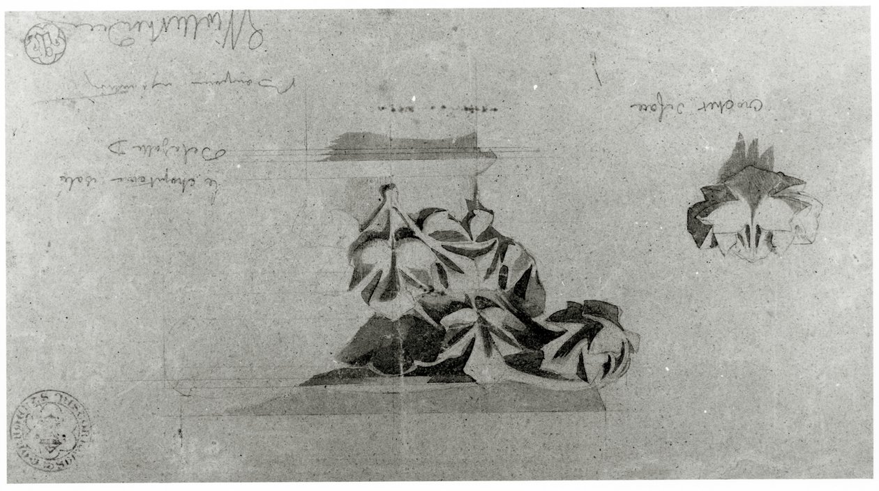 Drawing for the Restoration of Notre Dame by French School