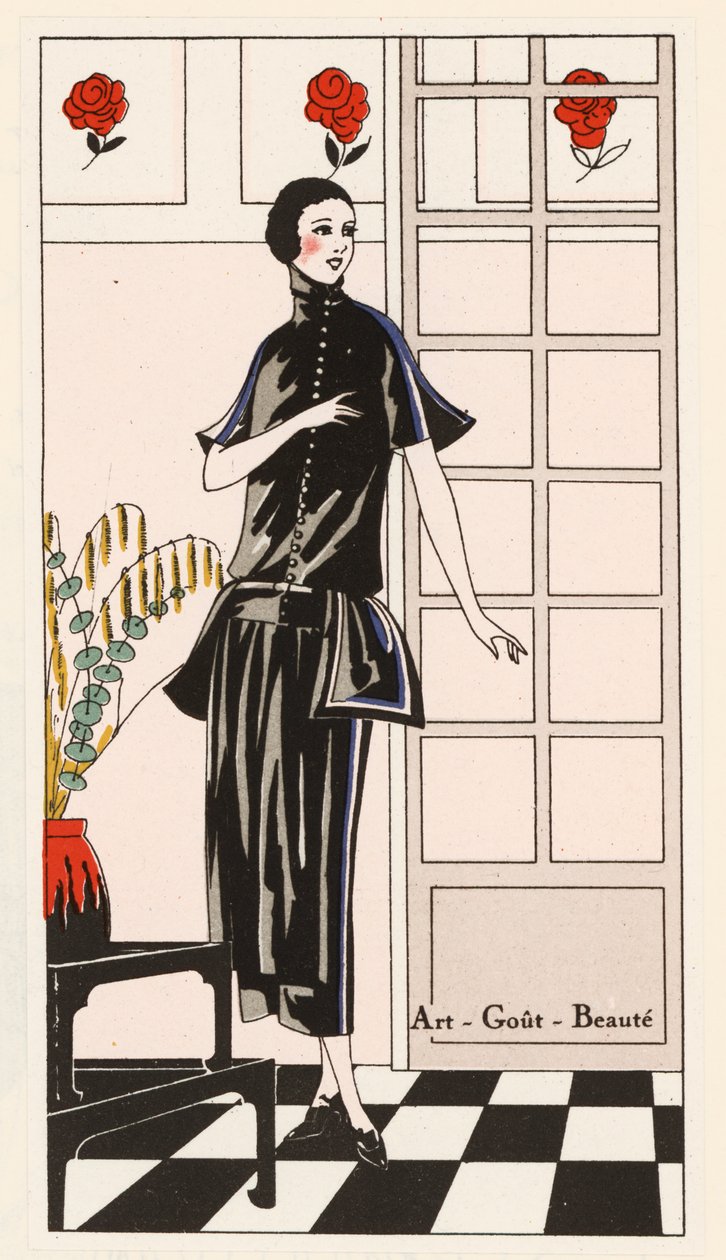Dress Design by Jean Patou by French School
