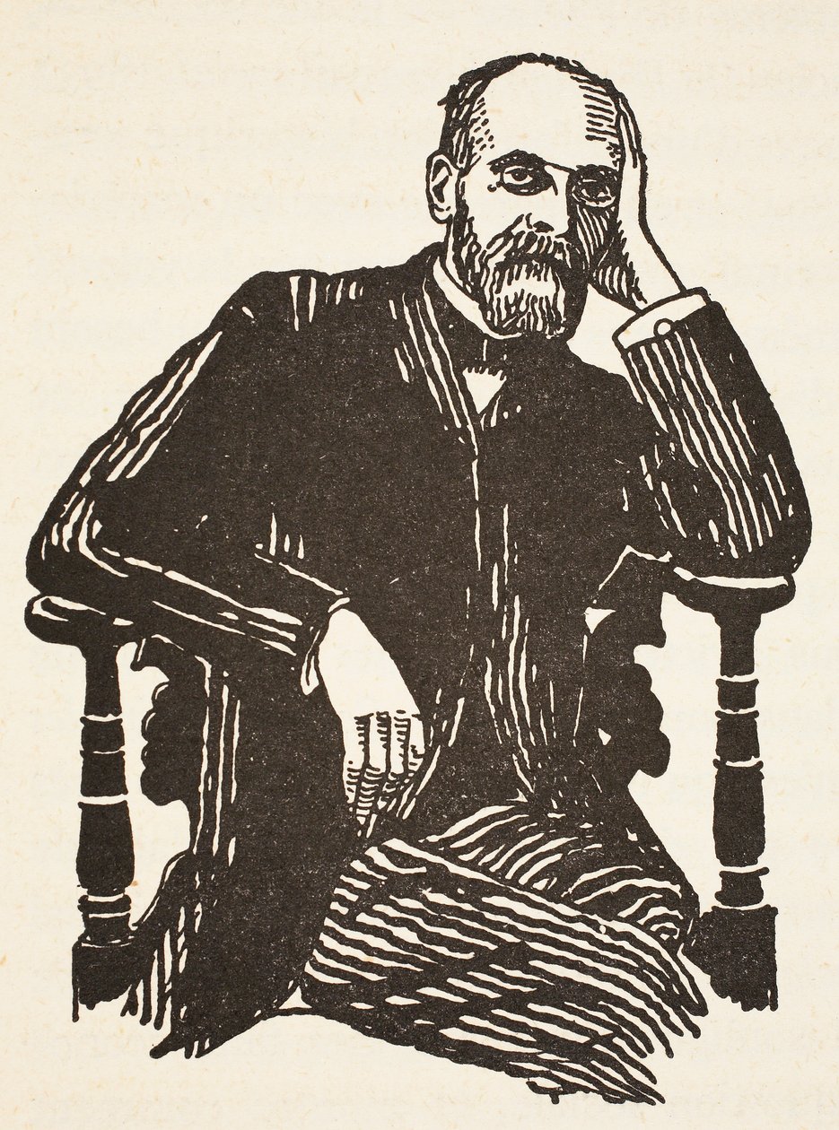 Durkheim, illustration from Histoire de la Nation Francaise, Sciences, Volumes I & II by French School