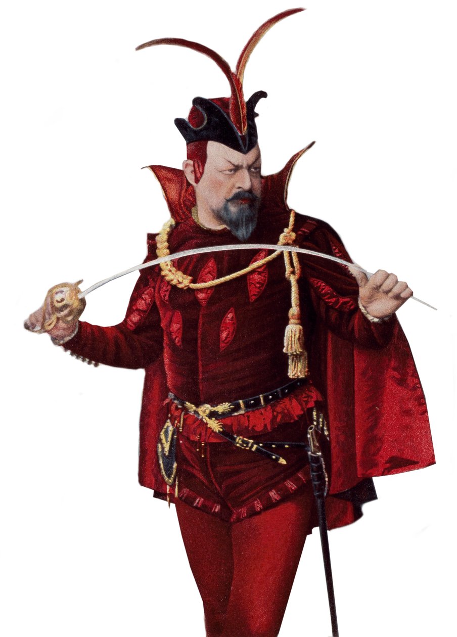 Edouard de Reszke in role of Mephistopheles - Edouard de Reszke (1853-1917) in the role of Mephistopheles (Mephisto) in 