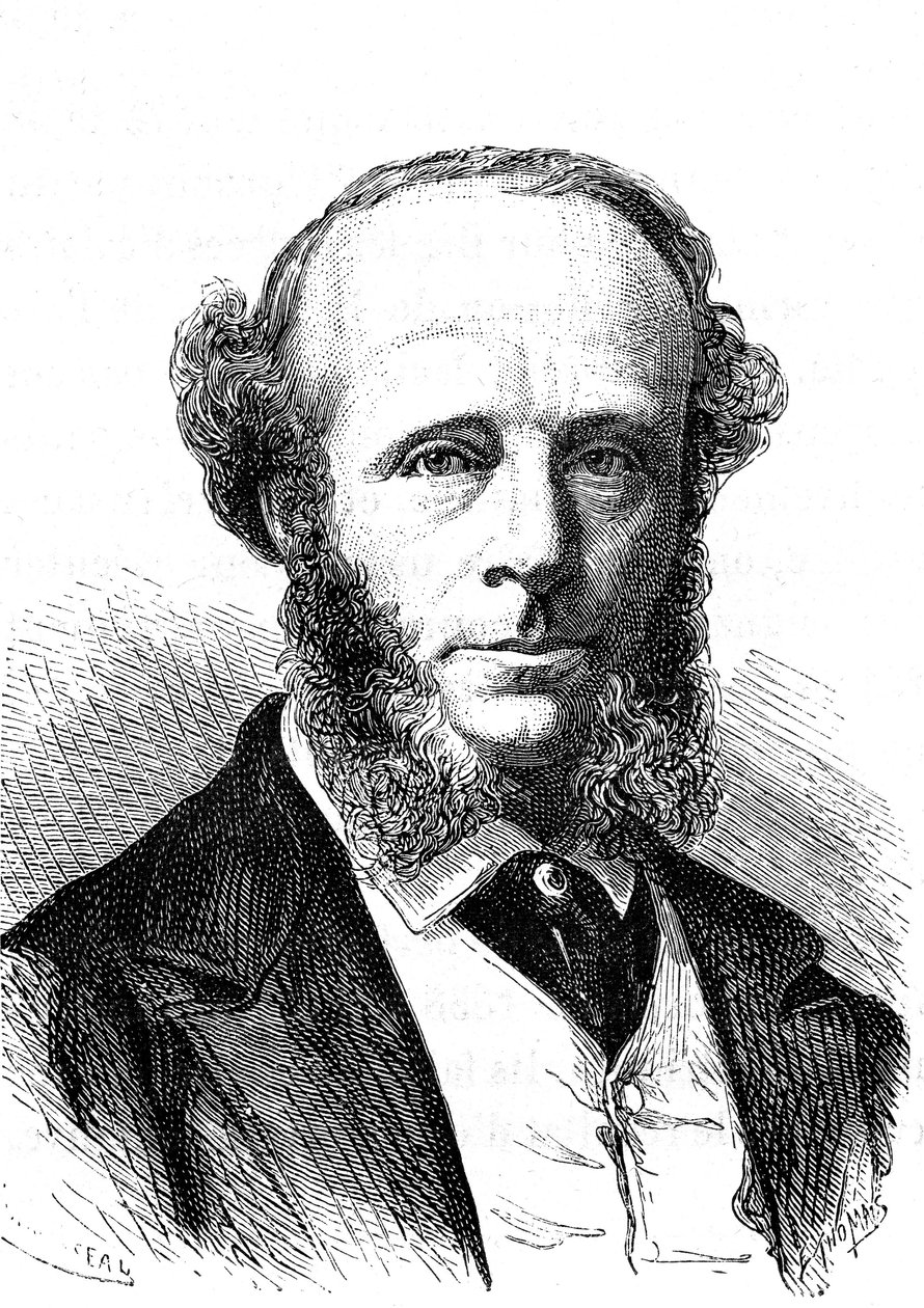 Edward Orange Wildman Whitehouse, English Electrical Engineer on the Transatlantic Telegraphic Cable by French School