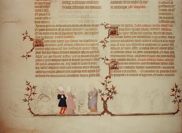 Eliezer presents Rebecca to Isaac, from 