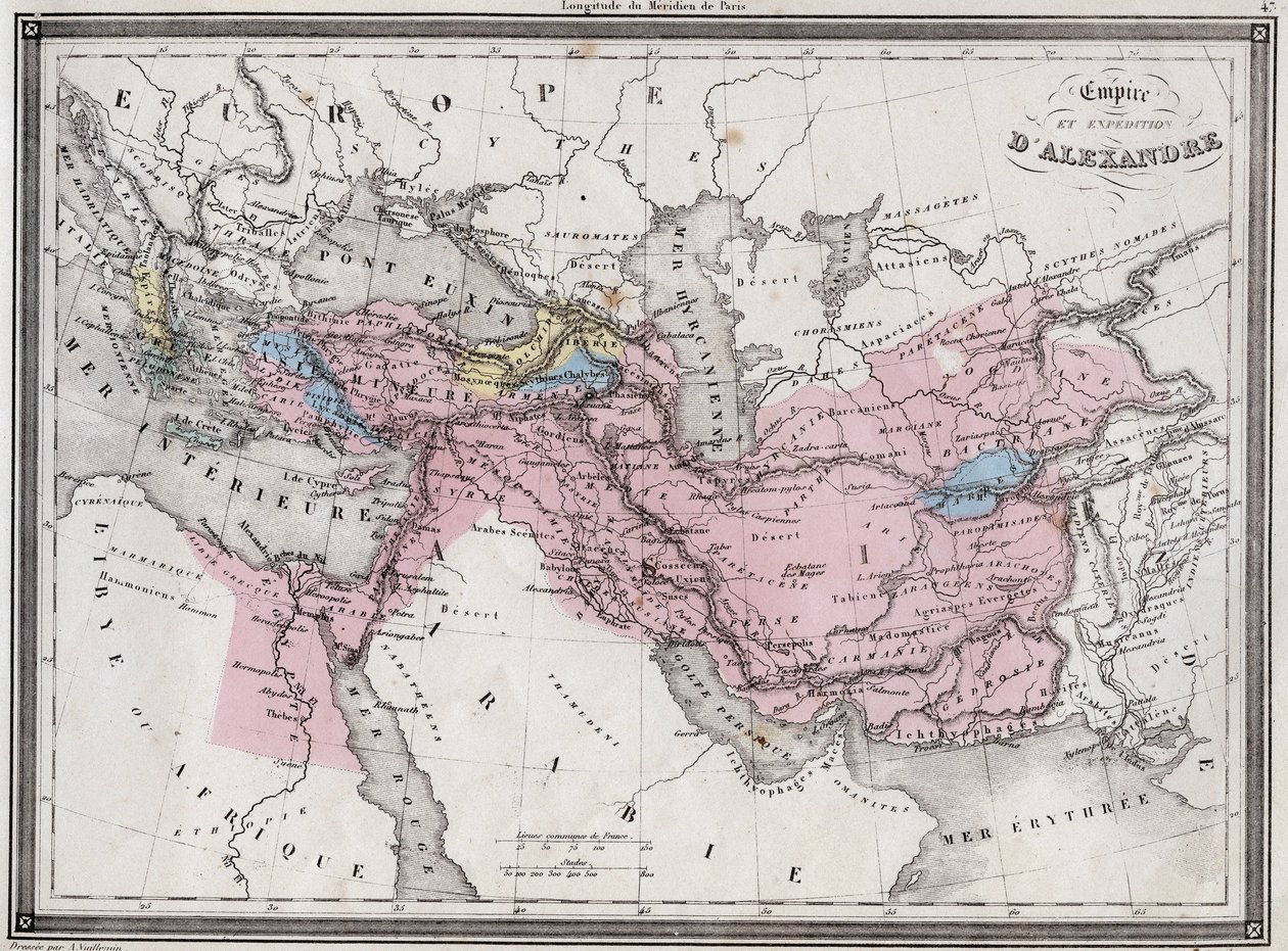 Empire and Expedition of Alexander the Great - Plate from 