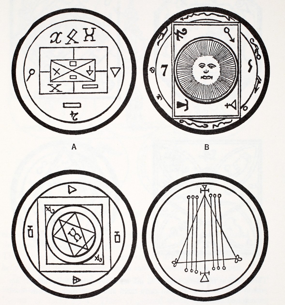 Examples of Ancient Talismans by French School