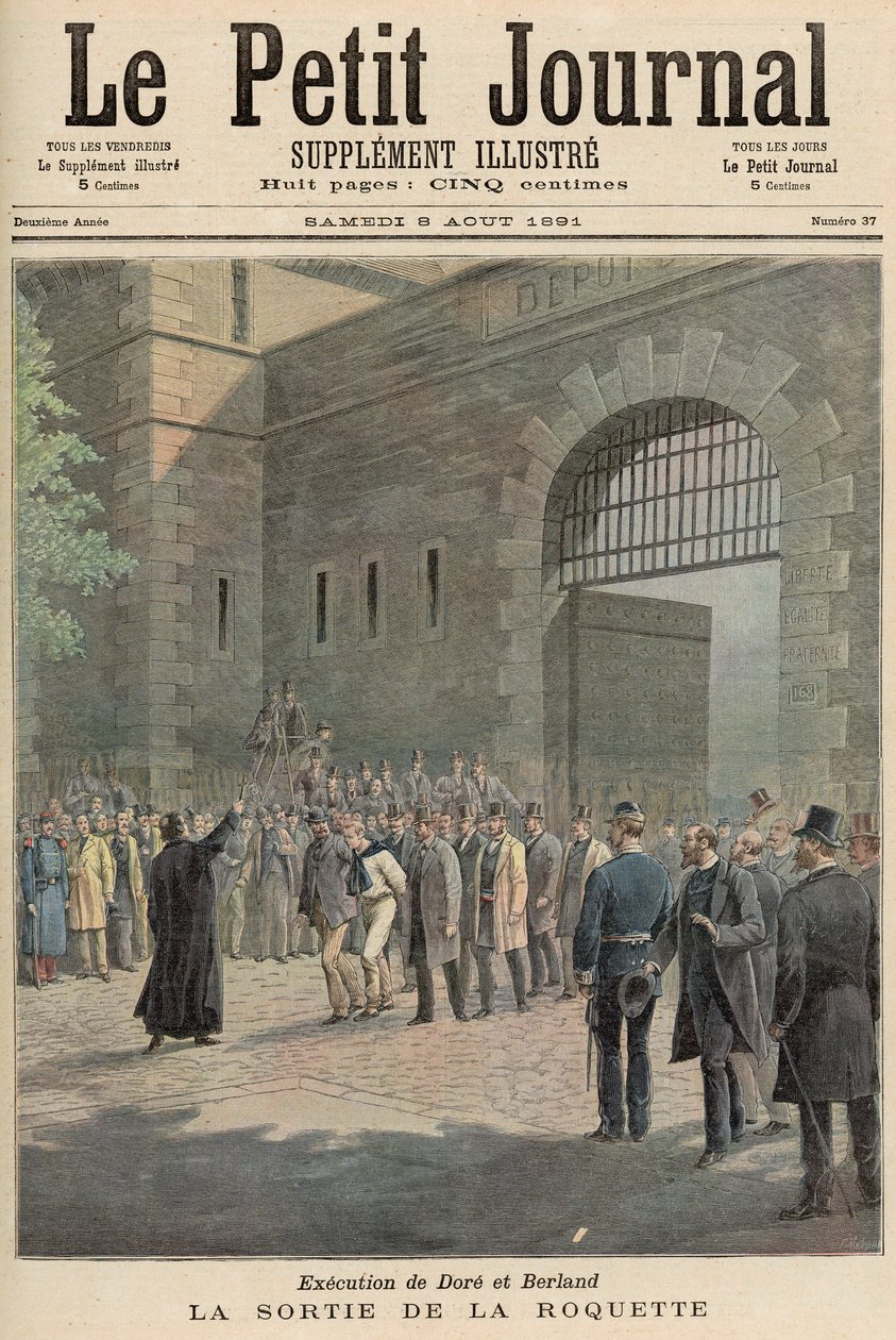 Execution of Dore and Berland: Leaving La Roquette, from 