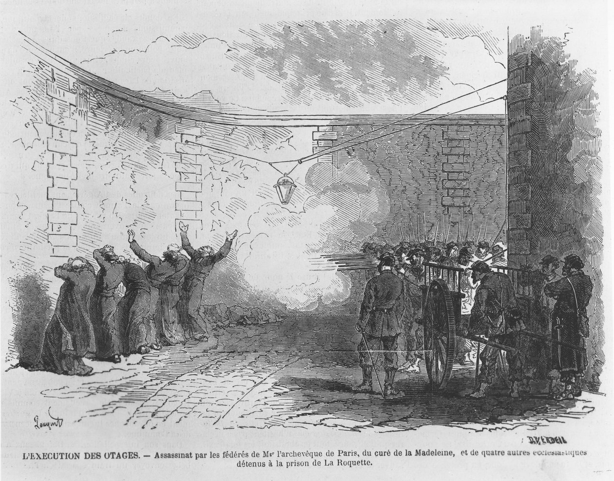 Execution of Georges Darboy, 24th March 1871 by French School