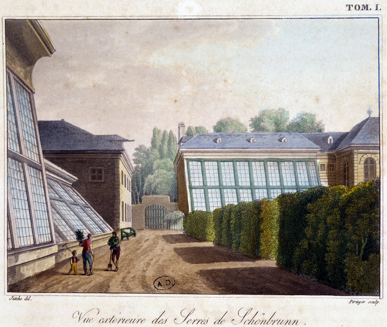 Exterior View of the Greenhouses of Schönbrunn - in 