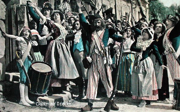 Farewell Song (Extract from a Silent Film), postcard from the early 1920s by French School