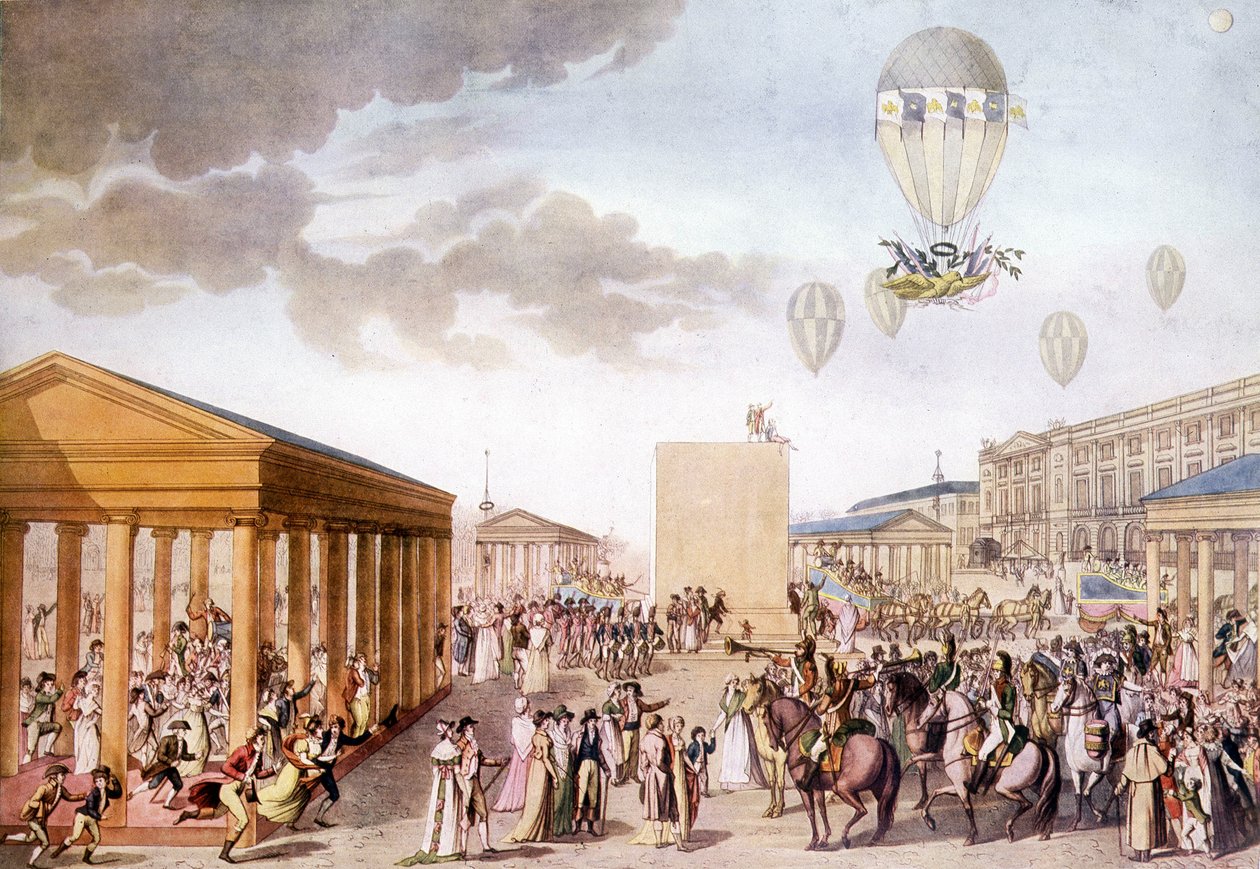 Feast of the coronation and coronation of their imperial majesties by French School