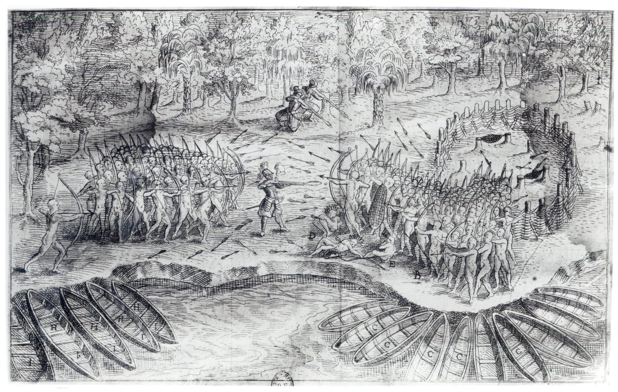 Fighting of Hurons, from 