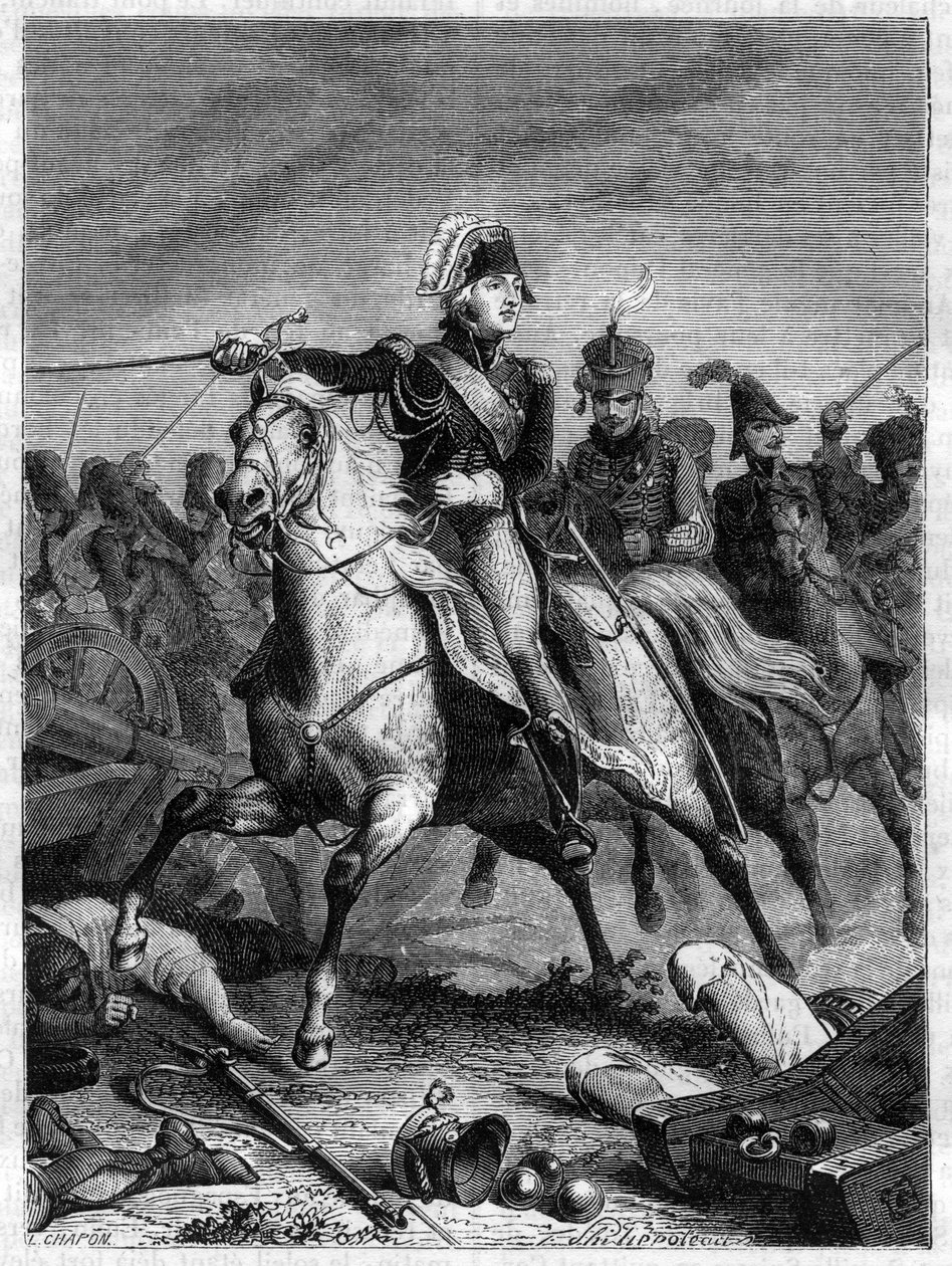 First empire: the charge of Jean Baptiste Bessieres (1768-1813), Duke of Istria by French School