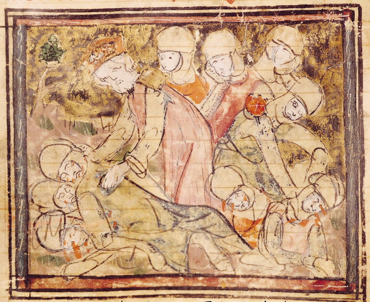 How Charlemagne Found Roland Dead, from the Grandes Chroniques de France by French School