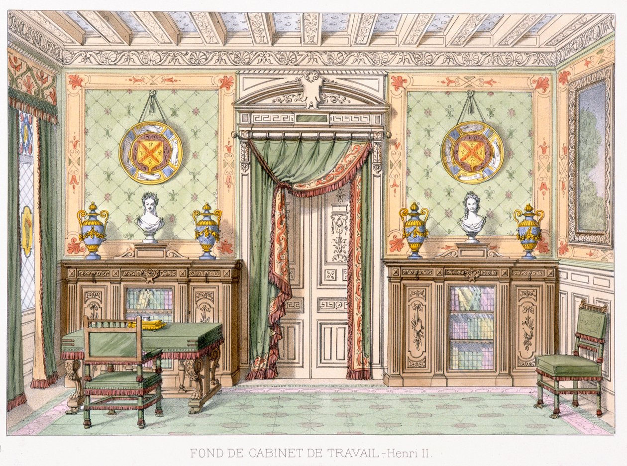 Fonde de Cabinet de Travail in the Style of Henri II by French School
