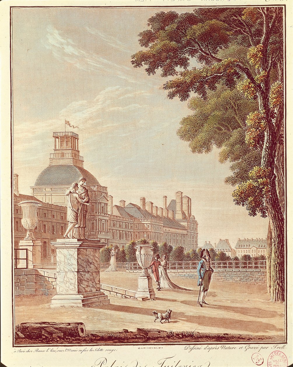 Tuileries Palace, Paris by French School