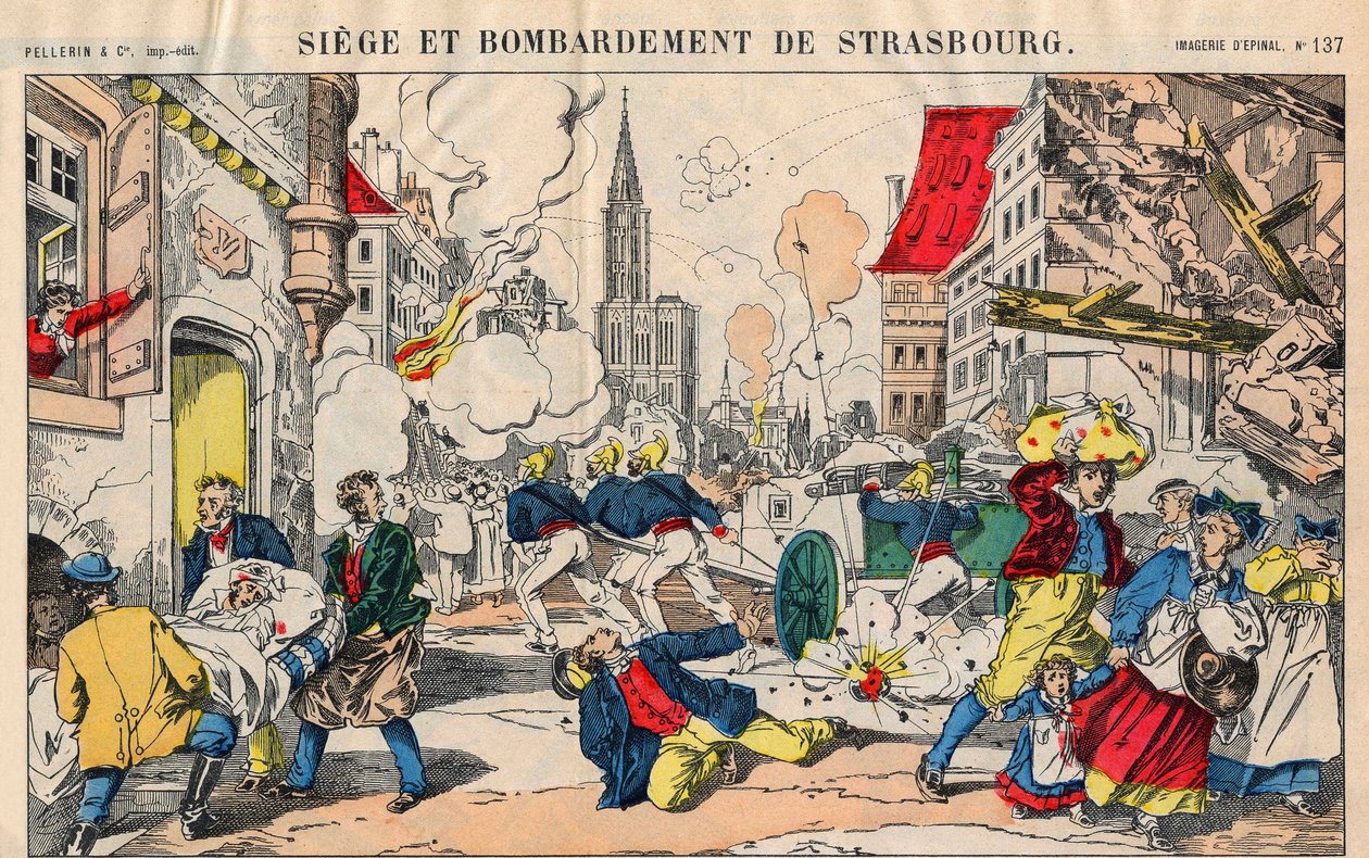 Franco Prussian War (1870-1871), on 23 August 1871, Strasbourg was bombed and was due to surrender on 28 September by French School