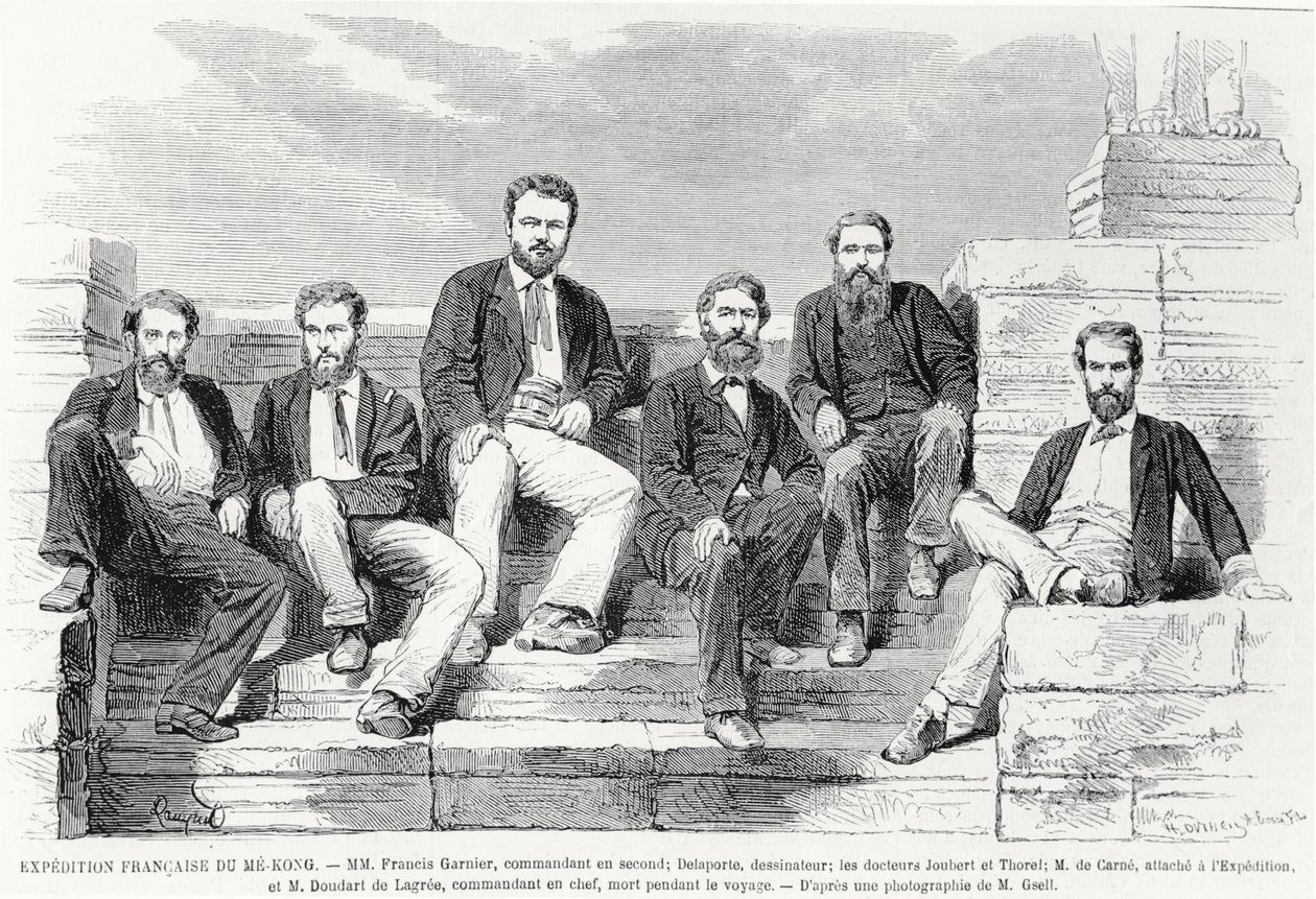 French Expedition to Me-Kong, 1868 by French School