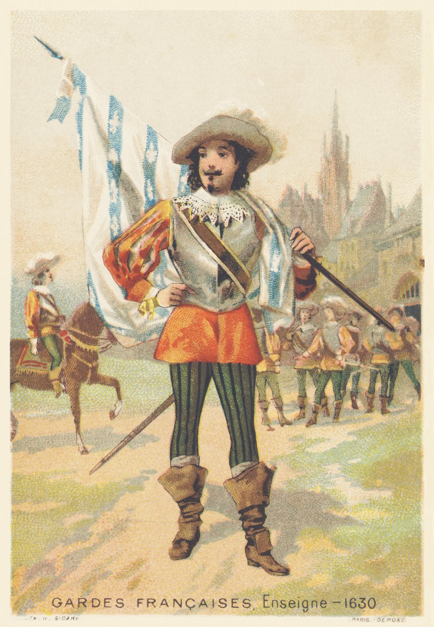 French Guards, Ensign in 1630 (Regiment d