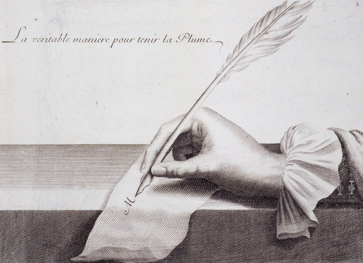 French calligraphy: 
