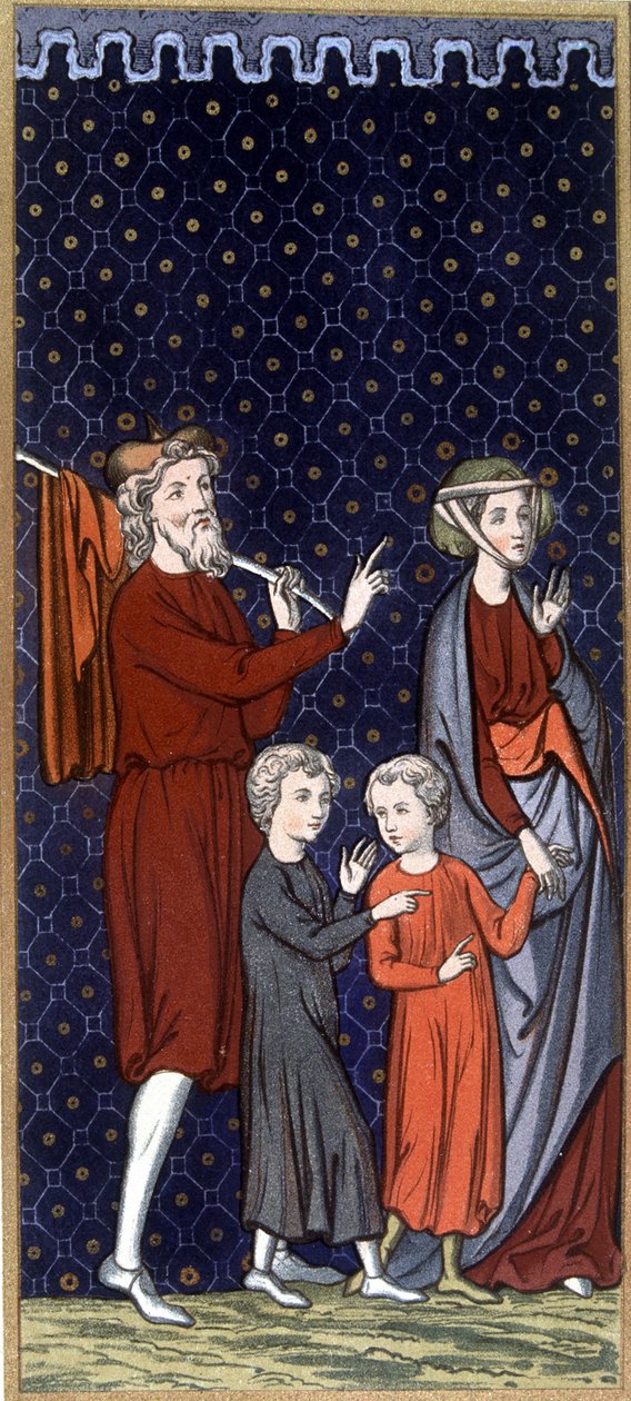 French Family in the 14th Century - in 