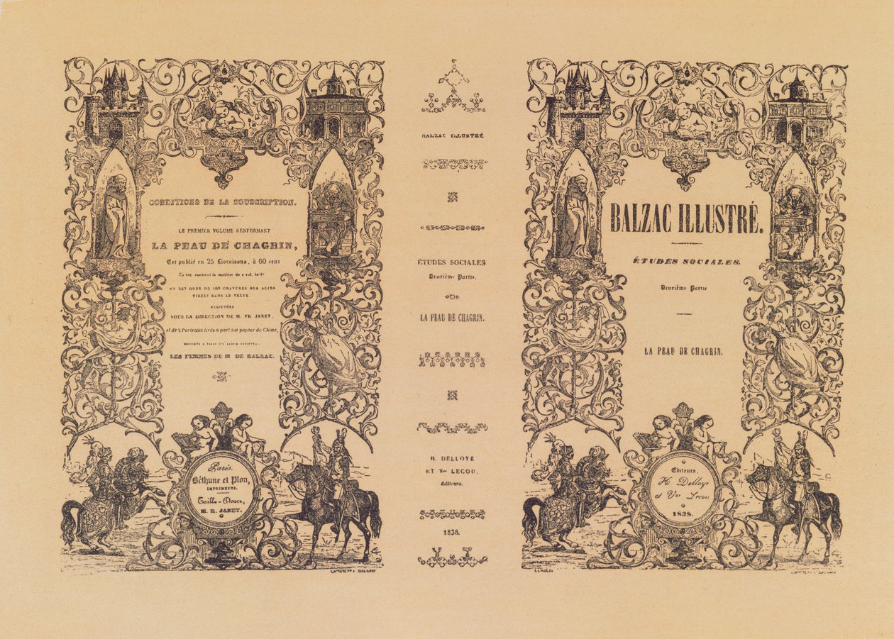 Frontispiece of La Peau de Chagrin, from an Illustrated Edition of the Works of Honore de Balzac by Delloye and Lecou, 1838 by French School