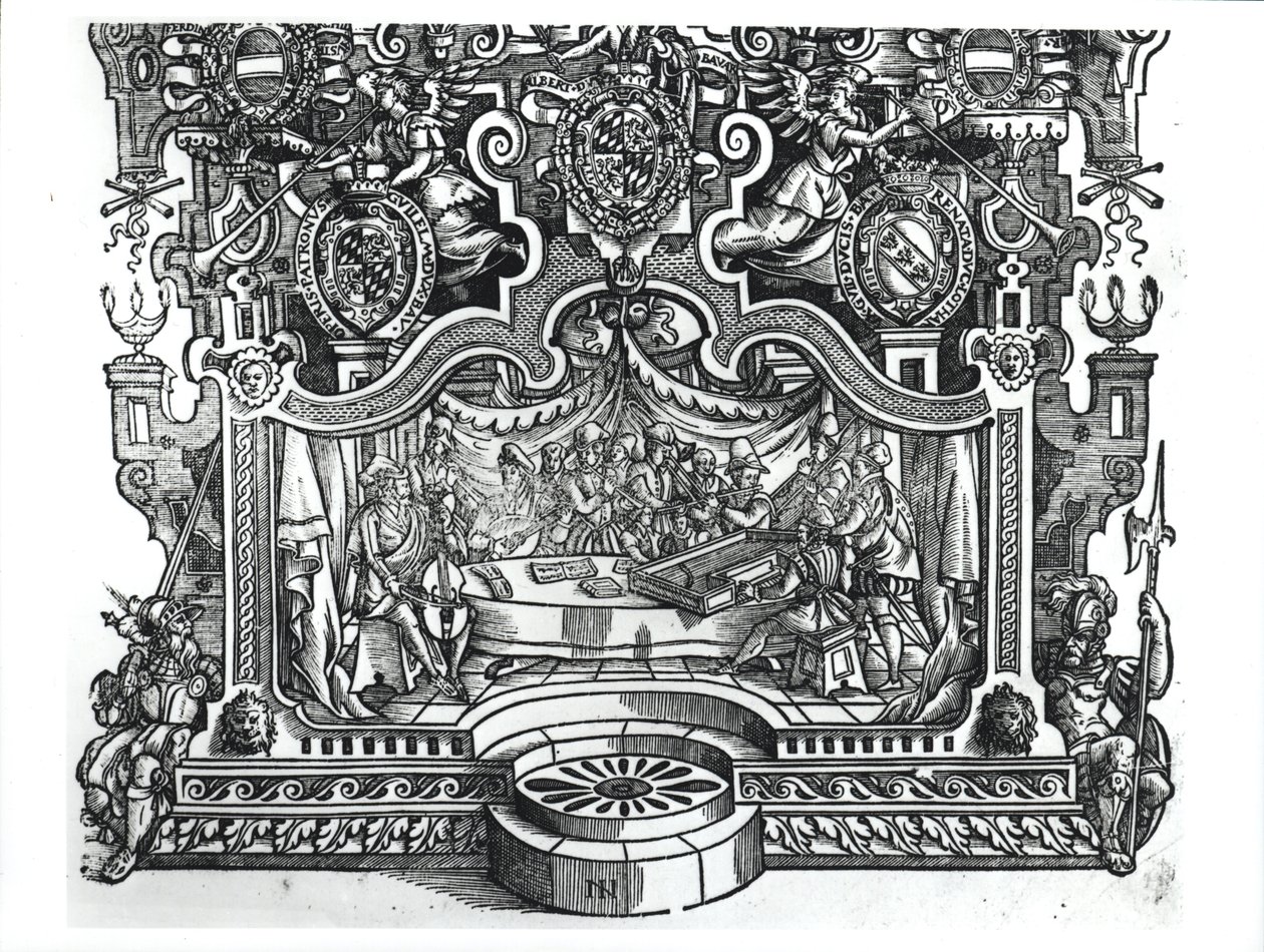Frontispiece of the Messes by Roland de Lassus by French School