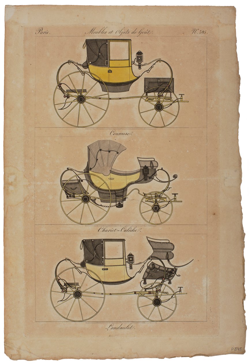 Furniture and Objects of Taste, No. 32, Phaeton Simple by French School