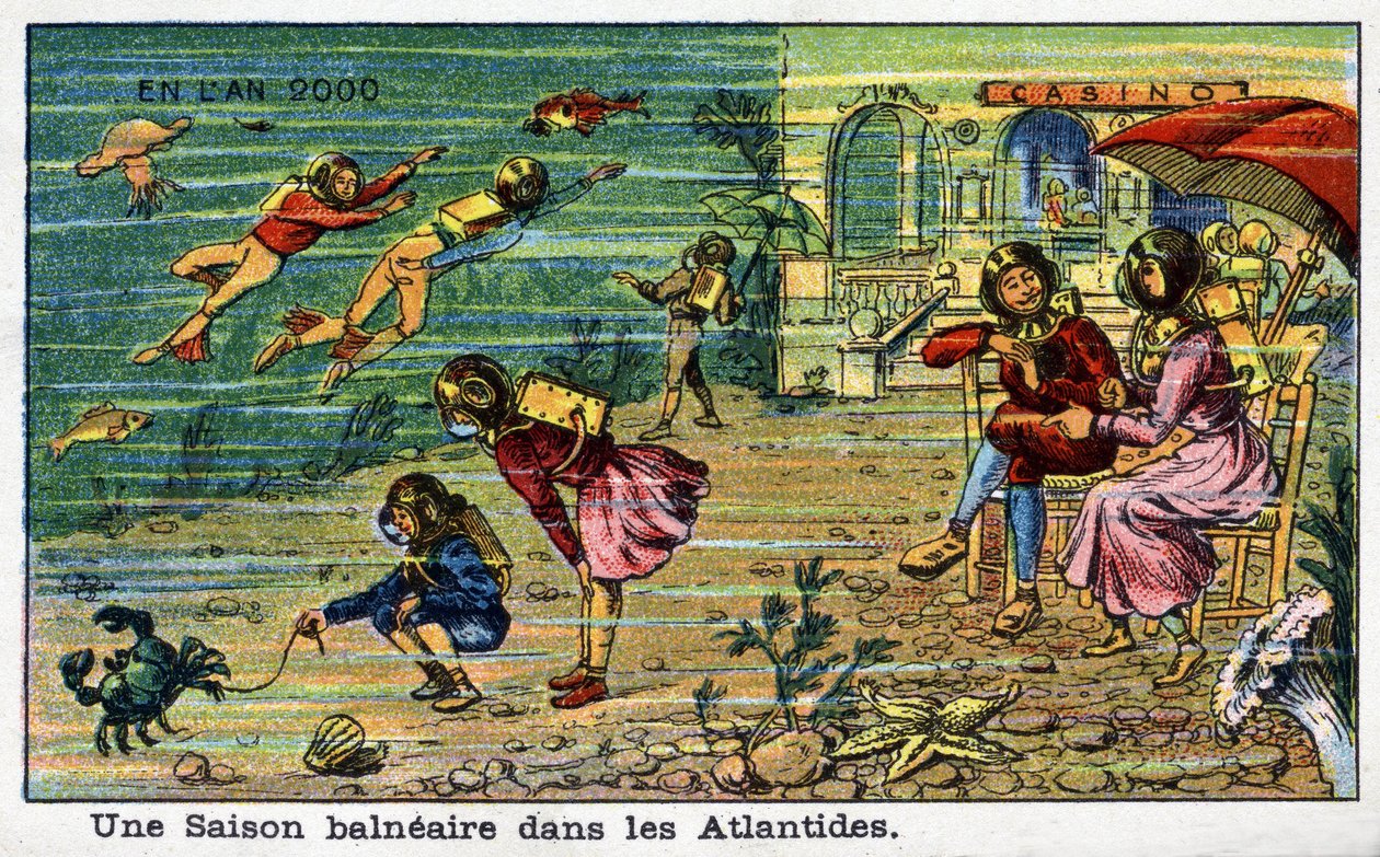 Futuredays: A Nineteenth Century Vision of the Year 2000 - A Seaside Season in Atlantis by French School