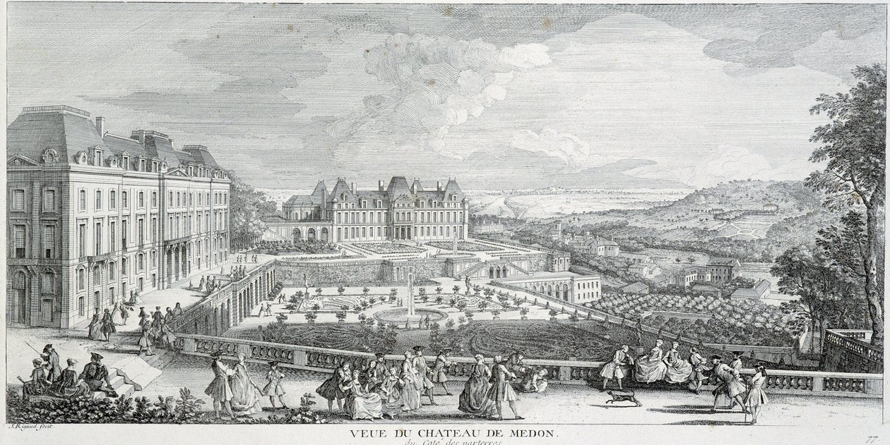 General view of the Chateau de Meudon by French School