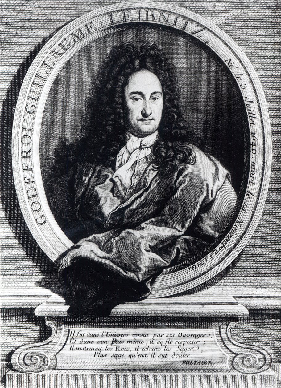 Gottfried Wilhelm Leibniz by French School