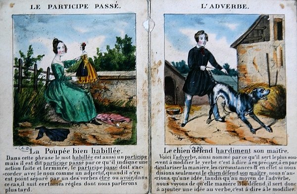 Grammar Book for Children, c.1850 by French School