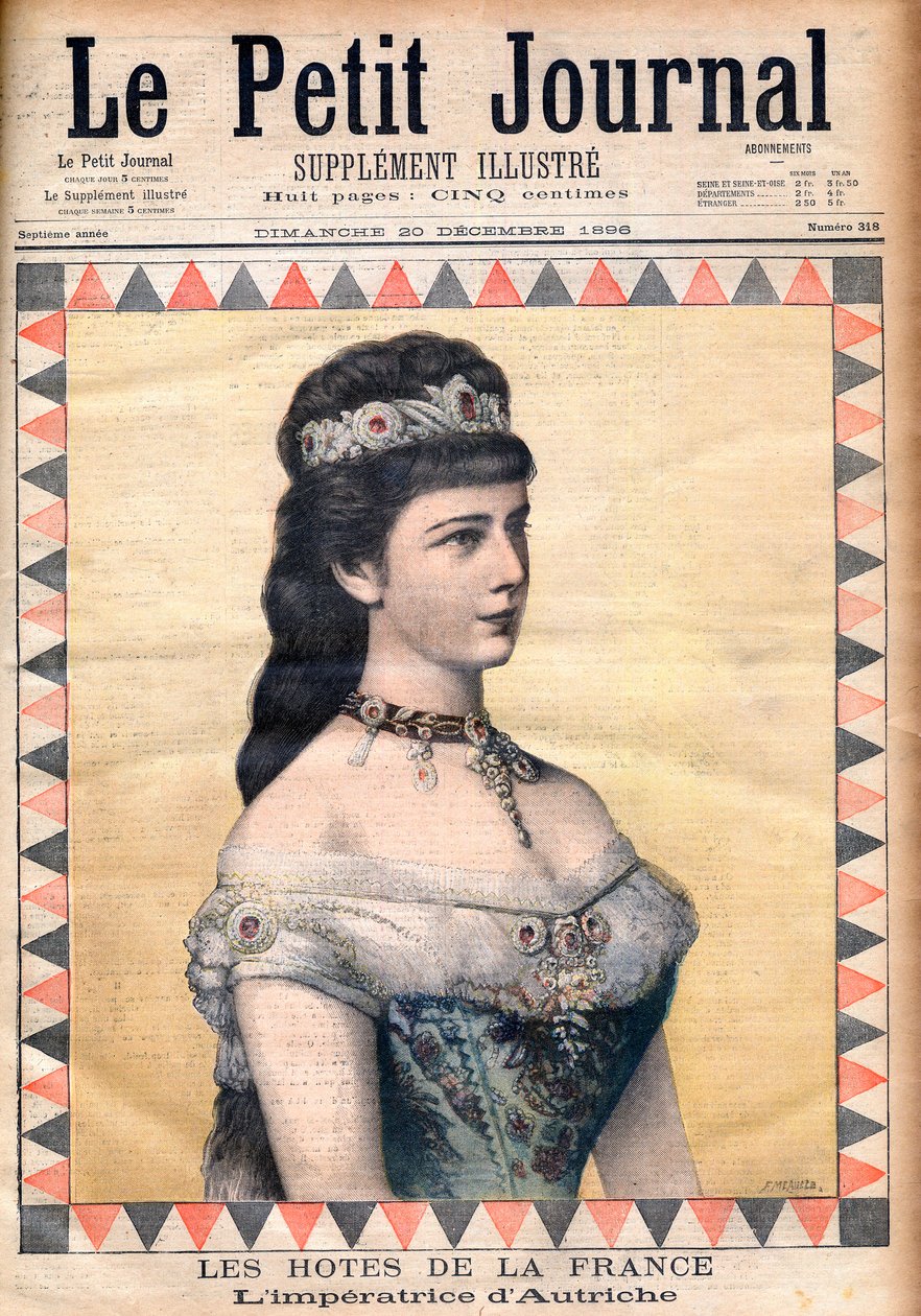 Guests of France: The Empress Elisabeth (Sissi), consort of Francis Joseph I of Austria in 