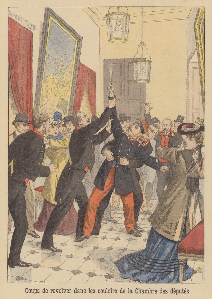 Gunshots in the Corridors of the French Chamber of Deputies by French School