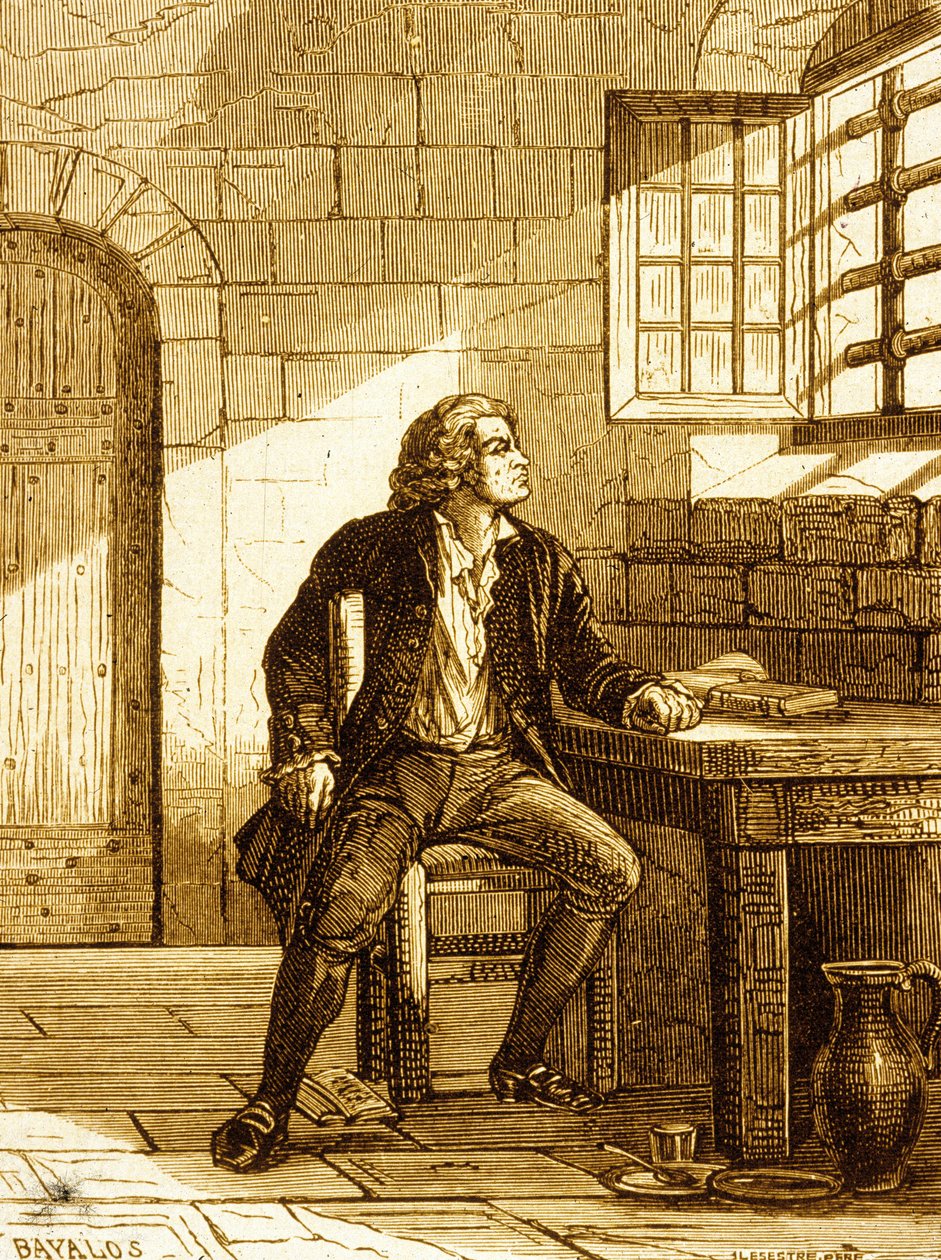 Honore-Gabriel Riquetti, Count of Mirabeau at the Fort de Joux in 1775 by French School