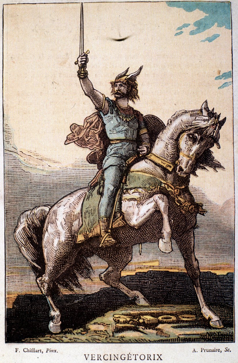 Horseback Vercingetorix by French School