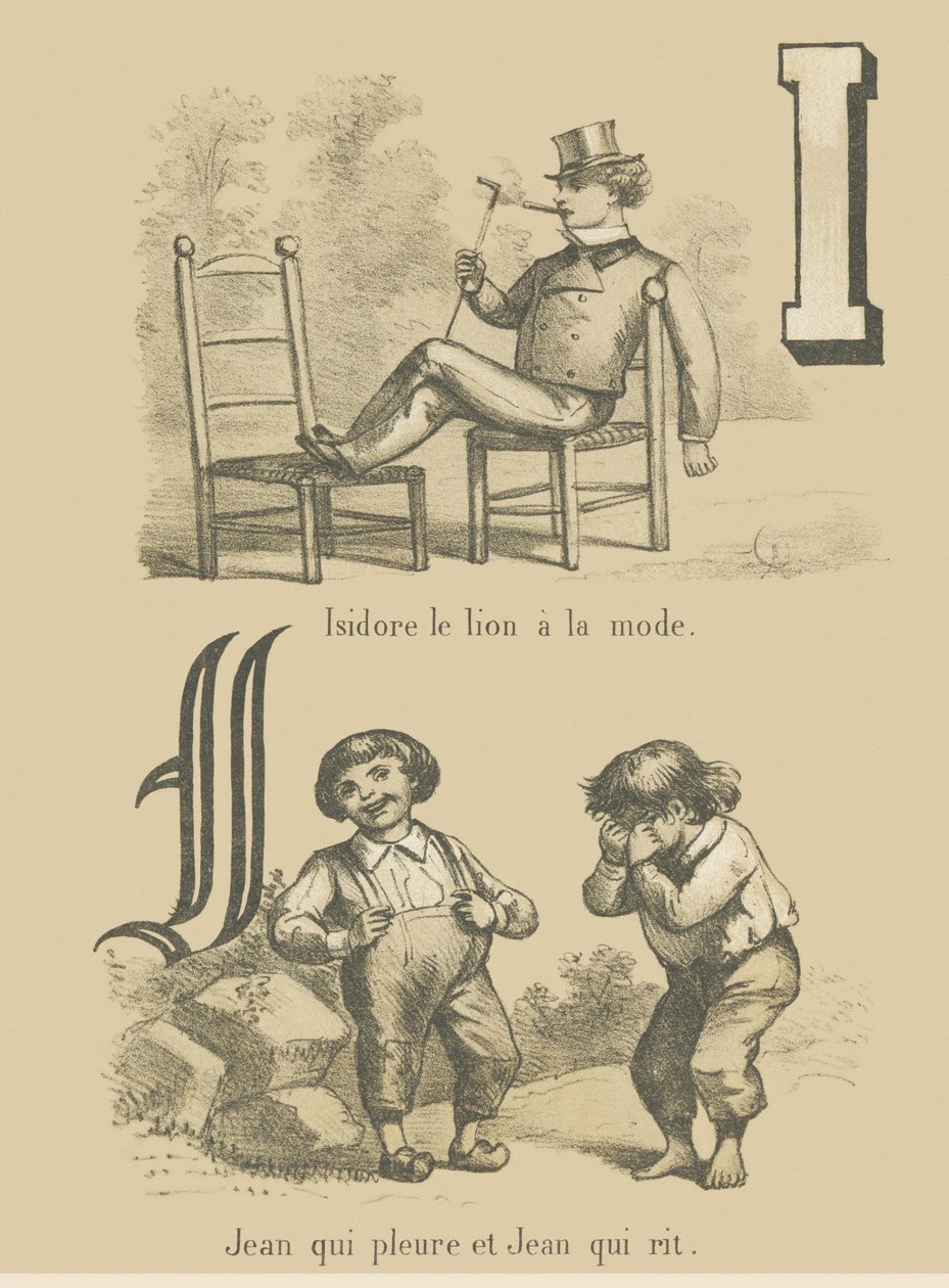 Isidore the Trendy Lion / John Crying and John Laughing by French School